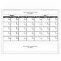 Monthly Calendar Dry Erase Skins (8-1/2"x11")